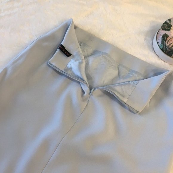 y2k  Baby blue ruffle midi skirt - Picture 4 of 6